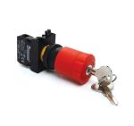 Emas CP200EA30 Kilitli Acil Stop Butonu 1 Nk Çap:30mm - Görsel 2