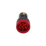 Gwest 6501 Voltmetre 24V-550V Kırmızı Ledli Çap:22mm - Görsel 2