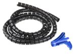 HellermannTyton HWPP25L2 Kablo Toplama Spiral Gri Çap: 27mm - Görsel 2