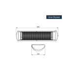 Kumtel 2500W Duvar Tipi Isıtıcı İnfrared EX-25 - Görsel 3