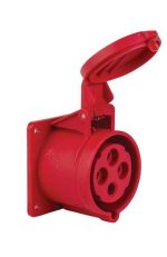 Mete Enerji 406518V 4x32A. Makine Prizi Düz Vidalı CEE Normlu