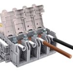 Onka 1030031 50mm Pabuç Bağlantılı Ray Klemens Gri Kapaklı